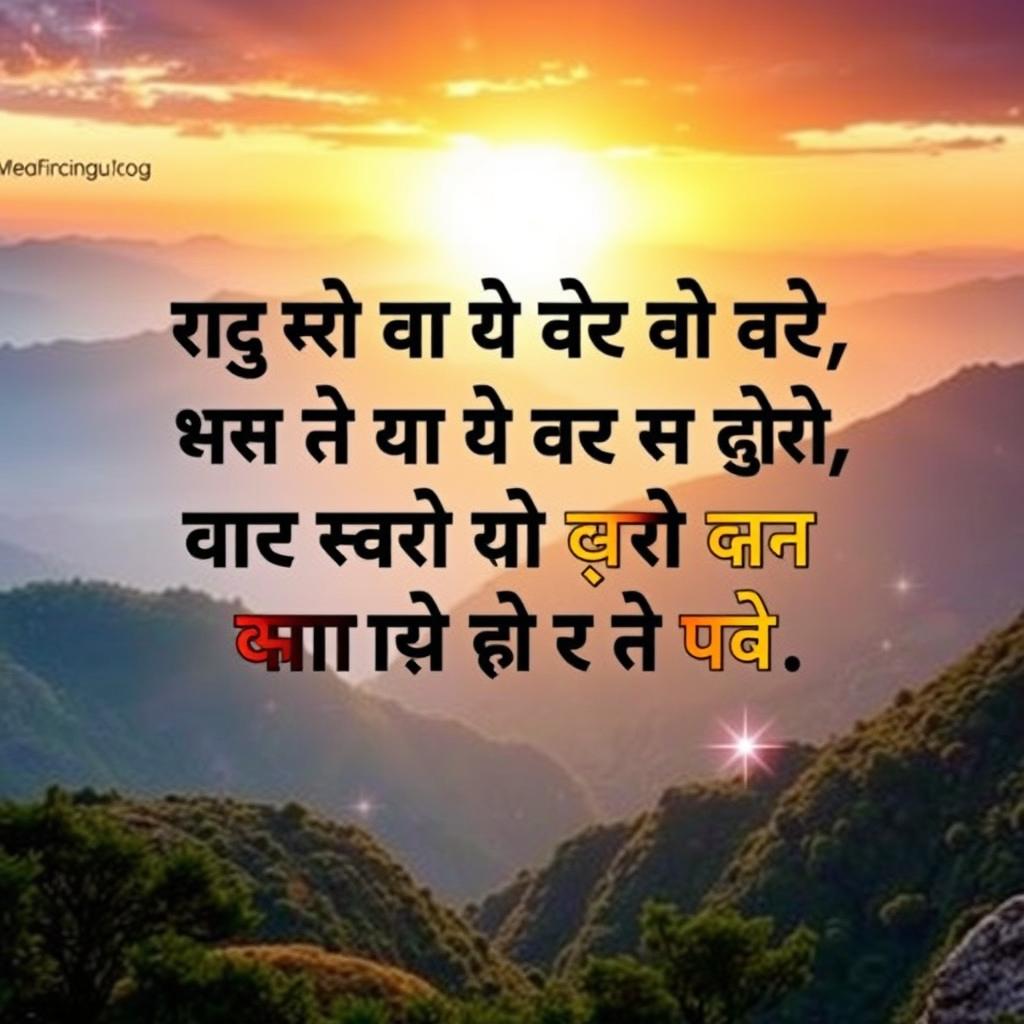 Create a vibrant and eye-catching thumbnail that features the motivational quote in Hindi: 'आपके पास सिर्फ एक जीवन है, इसे अपनी इच्छाओं और लक्ष्यों को पाने के लिए जीएं' prominently displayed