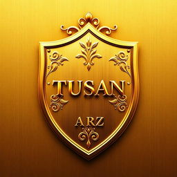 A striking profile picture featuring a golden shield at its center
