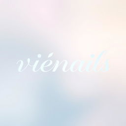 An animated logo design for the brand "viénails"