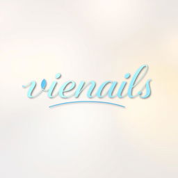 An animated logo design for the brand "viénails"
