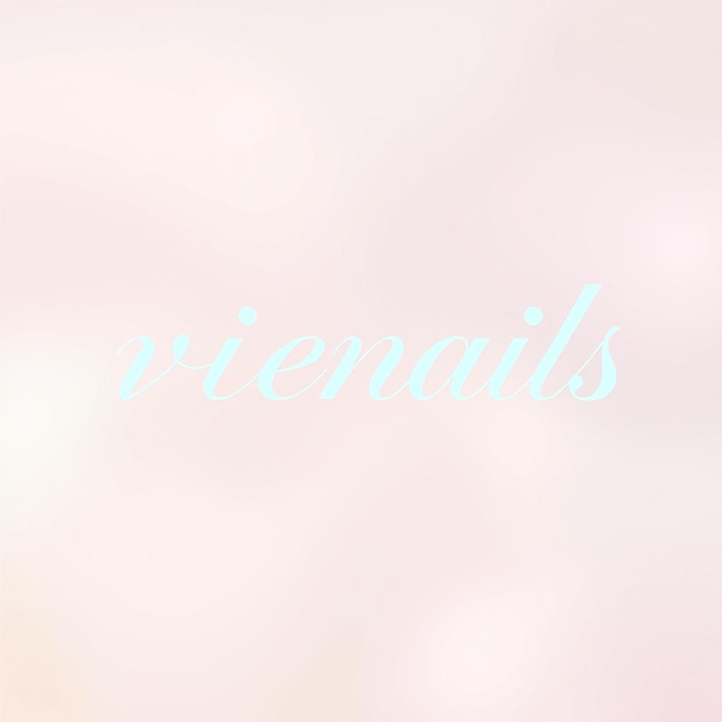 An animated logo design for the brand "viénails"