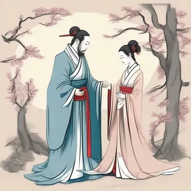The confucian ideals of loyalty and devotion played a central role in the romantic love story.