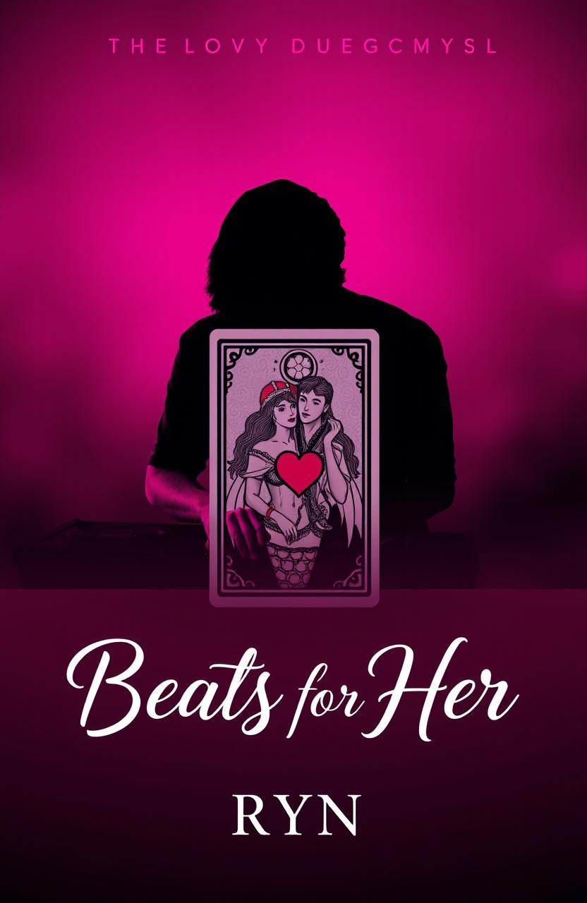 A romantic novel cover design for 'Beats for Her' by Ryn