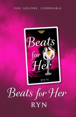 A romantic novel cover design for 'Beats for Her' by Ryn