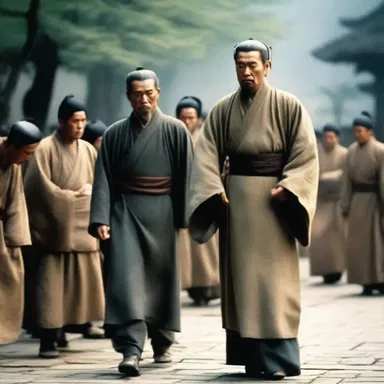 The film portrayed the struggles and triumphs of a confucian scholar in a period drama set in ancient China.