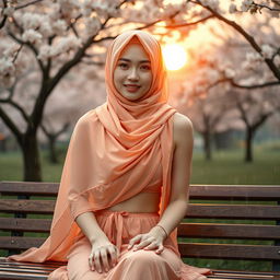 An 18-year-old Chinese girl with white, healthy skin and an oval face, partially closing her eyes, exhibiting immense beauty and model-esque qualities