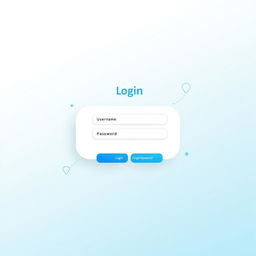 A clean and modern login page design with a minimalistic aesthetic