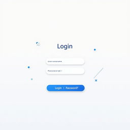 A clean and modern login page design with a minimalistic aesthetic