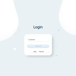 A clean and modern login page design with a minimalistic aesthetic