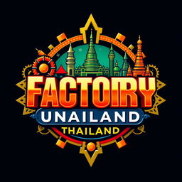 A vibrant and eye-catching graphic design showcasing the concept of 'Factory Unlock Thailand