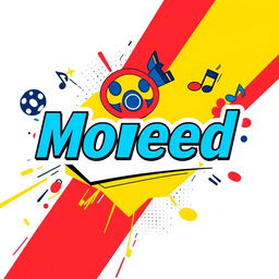 A vibrant and eye-catching thumbnail design for a media channel named 'Moeed'