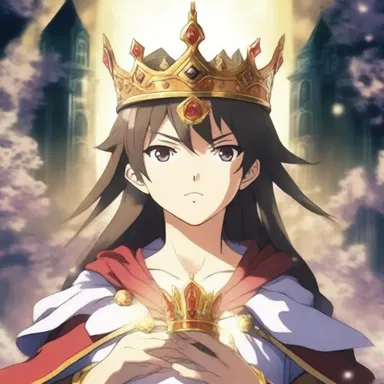 In the anime series, the protagonist embarks on a quest to find the mystical crown that grants unlimited power.