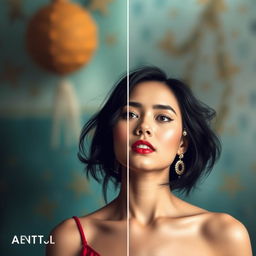 Transform the provided image, preserving the essence while adding mark points similar to those in the reference image