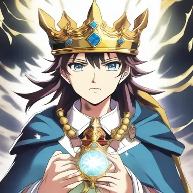 In the anime series, the protagonist embarks on a quest to find the mystical crown that grants unlimited power.