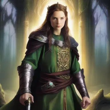 In the fantasy novel, the rightful heir to the throne sets out on an epic journey to reclaim the enchanted crown stolen by an evil sorcerer.