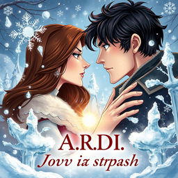 A captivating book cover illustration for 'A