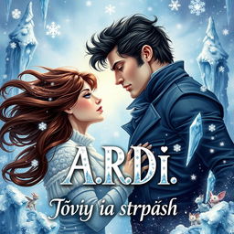 A stunning book cover illustration for 'A