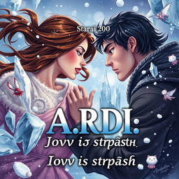 A stunning book cover illustration for 'A