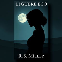 A minimalist book cover featuring the enigmatic silhouette of a female figure, her face partially cloaked in shadows that evoke mystery and longing