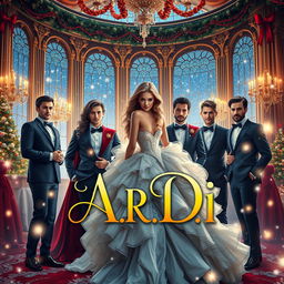 A stunning book cover for the romantic novel 'A