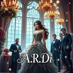 A beautifully designed book cover for the romantic novel 'A