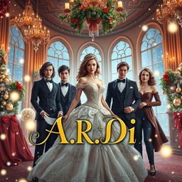 A beautifully designed book cover for the romantic novel 'A