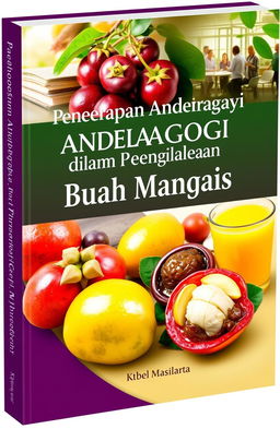 A visually striking book cover that captures the application of andragogy in mangosteen management