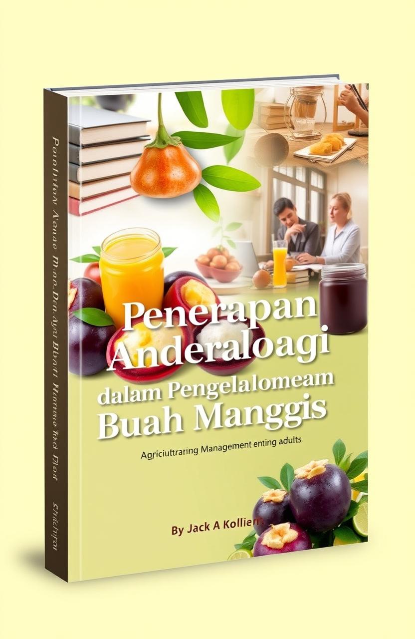 A visually striking book cover that captures the application of andragogy in mangosteen management