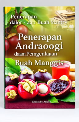 A visually striking book cover that captures the application of andragogy in mangosteen management