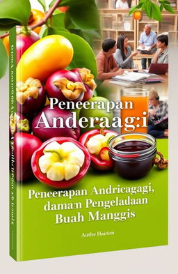 A visually striking book cover that captures the application of andragogy in mangosteen management