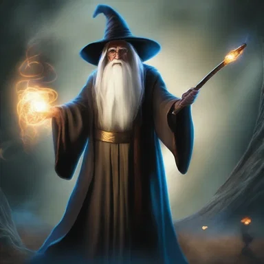 The wizard used his magical staff to conjure a powerful dc spell that paralyzed the enemy.