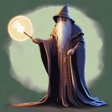 The wizard used his magical staff to conjure a powerful dc spell that paralyzed the enemy.