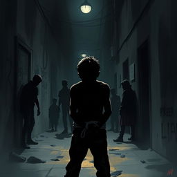 A hauntingly powerful illustration representing modern-day slavery and human trafficking