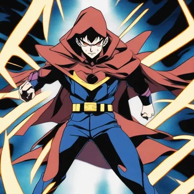 The protagonist in the anime series possessed the ability to control dc energy and used it to defeat the villains.