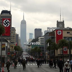 A futuristic and dystopian version of Los Angeles in 2023, under the rule of Nazi Germany