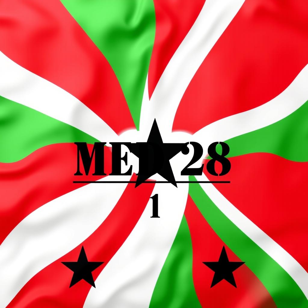 An artistic representation featuring the phrase 'MED 28' prominently displayed in a bold, elegant font at the center of the image, with the number '1' beneath it in a smaller, refined font, styled in Latin