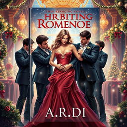 An enchanting book cover for a romance novel by 'A