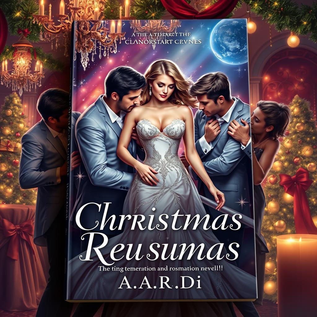 A captivating book cover for a romance novel by 'A