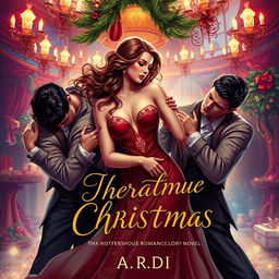 A captivating book cover for a romance novel by 'A