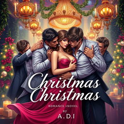 A captivating book cover for a romance novel by 'A