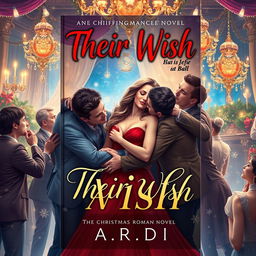 A stunning book cover for a romance novel by 'A