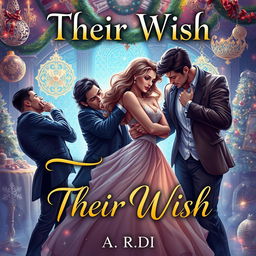 An enchanting book cover for the romance novel 'Their Wish' by 'A