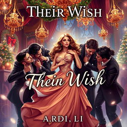 An enchanting book cover for the romance novel 'Their Wish' by 'A