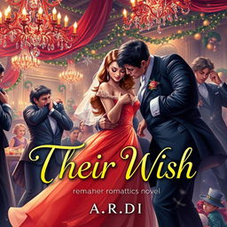 An enchanting book cover for the romance novel 'Their Wish' by 'A