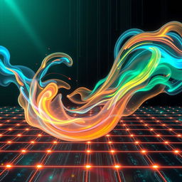 A futuristic and abstract representation of energy imbalance in gas