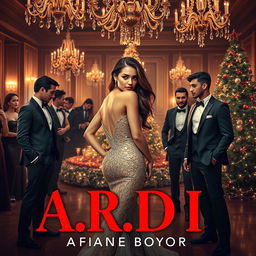 An enchanting book cover for a steamy romance novel titled 'A