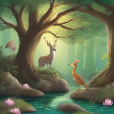 The author created a mystical and delphian world filled with magical creatures and enchanted forests.