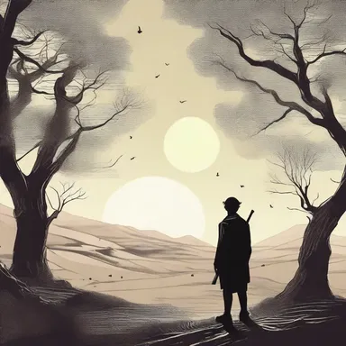 The novel explores the enigmatic and delphian nature of the protagonist's journey.