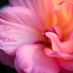 A close-up artistic representation of a delicate flower, with petals gently unfurling, symbolizing elegance and femininity