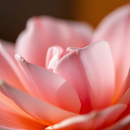 A close-up artistic representation of a delicate flower, with petals gently unfurling, symbolizing elegance and femininity